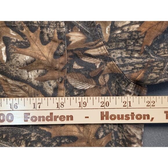 C E Schmidt Workwear Mens Shirt Brown Forest Camo Med Canvas Long Sleeve Button - Picture 5 of 7